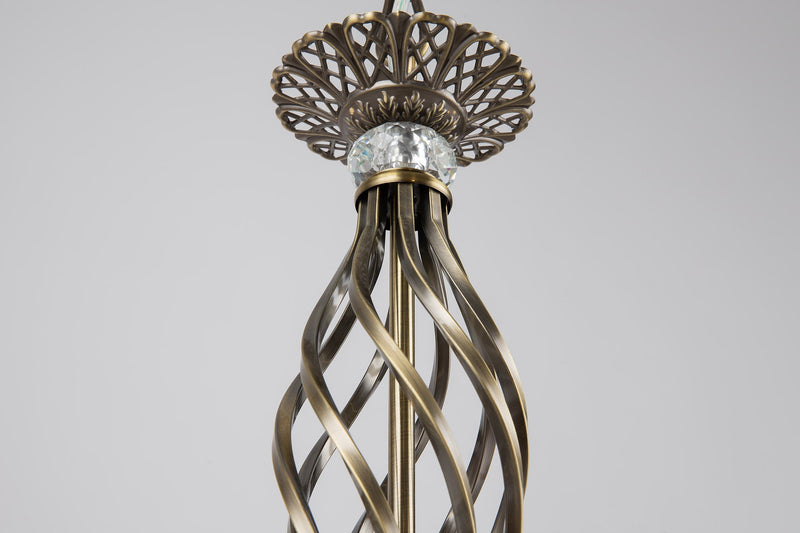 Lampadario Royal Classic in Metallo Grace Ottone