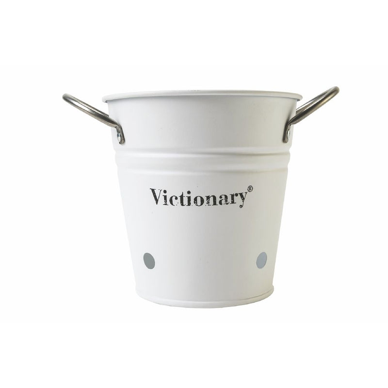 Secchiello Aglio 1 Litro in Metallo VdE Tivoli 1996 Bianco