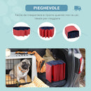 Piscina Pieghevole per Cani in PVC Rosso Ø140x30h cm 