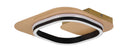 Applique da Interno a LED in Metallo Nero e Oro