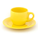 Set 6 Tazzine da caffè in Gres Kaleidos Giallo