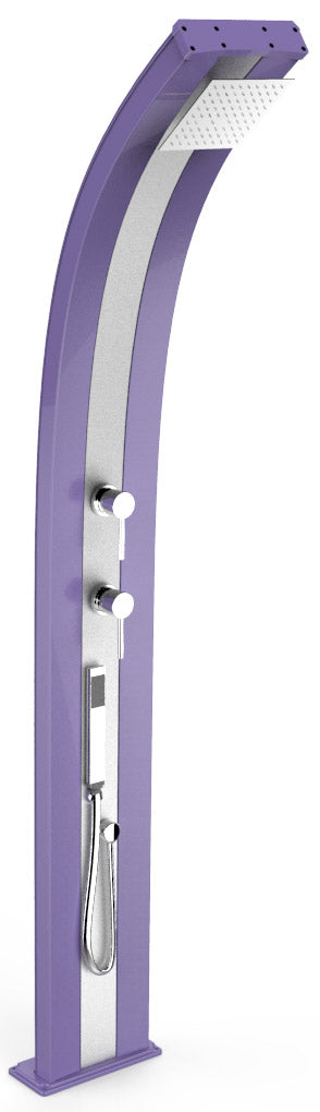 prezzo Doccia da Esterno Giardino Miscelatore e Doccetta Mobile Arkema Dada Fascia Inox Viola