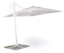 Ombrellone da Giardino Decentrato 3x4m in Alluminio e Poliestere Senso Grigio