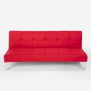 Divano Letto 172x74x75 cm in Tessuto Rosso