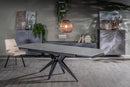 Tavolo Allungabile 160/240x90x76 cm in Ceramica Match 2 Grigio Opaco