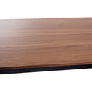 Scrivania da Ufficio in Legno e Struttura in Metallo Noce 120x60x74 cm 