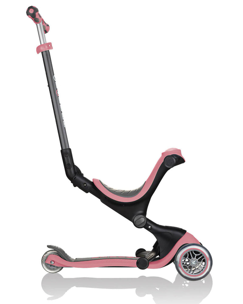 Monopattino Passeggino Triciclo a 3 Ruote Globber Go-UP Deluxe Rosa Pastello