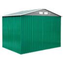 Casetta Box da Giardino in Lamiera 261x181x198 cm Basic L Verde