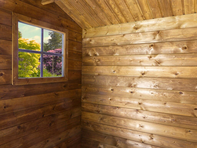 Casetta da Giardino con Porta  e Finestra 260x200 cm in Legno Agata