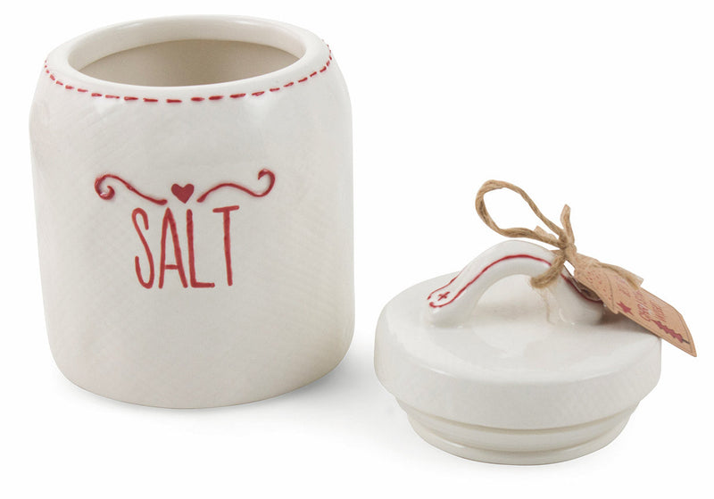 Set 3 Barattoli Sale Caffè Zucchero in Ceramica Villa d'Este Home Tivoli Heart