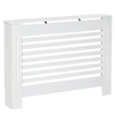 Copritermosifone in Legno MDF Bianco 112x19x81 cm 