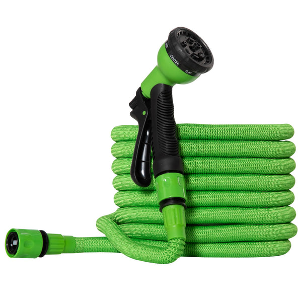 prezzo Tubo da Giardino Estensibile 15 m con Pistola Spray a 8 Funzioni Verde