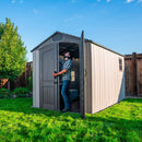 Casetta Box da Giardino per Attrezzi 204x354 cm in HDPE Venezia 3 Grigio