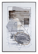 Dipinto Olio con Cornice Crown I194-2 82.5x122.5 cm in Olio su Tela