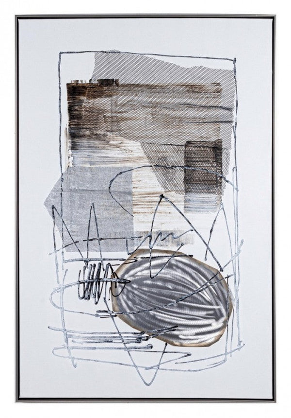 prezzo Dipinto Olio con Cornice Crown I194-2 82.5x122.5 cm in Olio su Tela