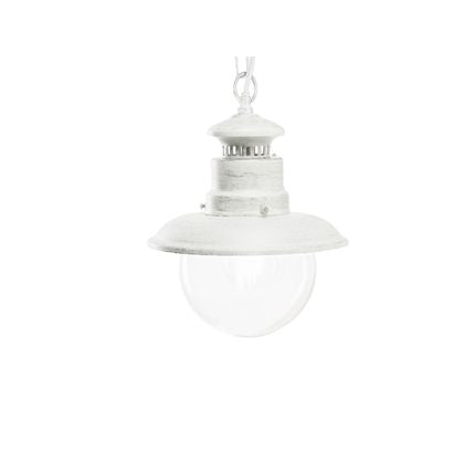 Lampada a Sospensione da Esterno E27 in Metallo Sovil Bianco e Argento online