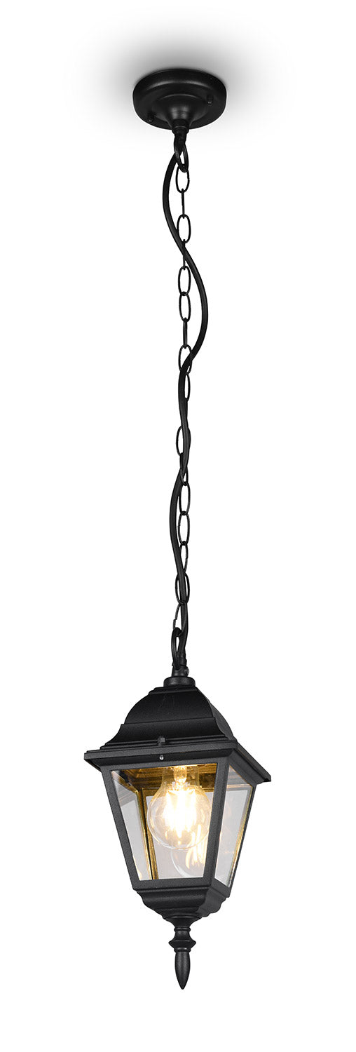 Lampada a Sospensione da Esterno Attacco E27 in Alluminio Nero Opaco online