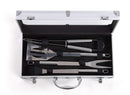 Set 4 Utensili Accessori per Barbecue con Valigetta