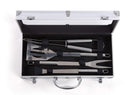 Set 4 Utensili Accessori per Barbecue con Valigetta