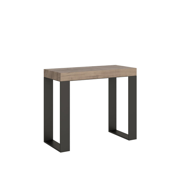 sconto Consolle Allungabile 90-196x40x77 cm in Nobilitato Marrone