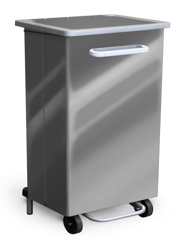 Pattumiera Per Raccolta Differenziata 47x37xh83 cm in Acciaio Inox a Pedale Lucido sconto