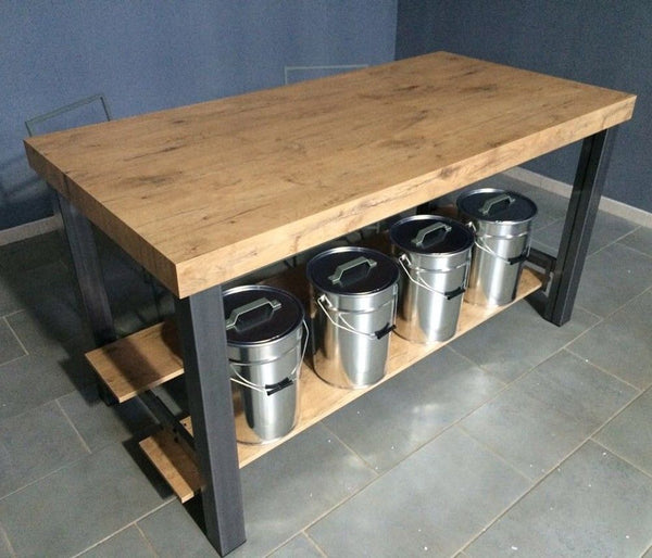 sconto Tavolo 180x90x76 cm Vulcano Fix Quercia Naturale