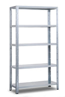 Scaffale in Metallo ad Incastro 5 Ripiani 120x50xh188 cm Crosser Zincato