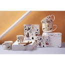Set 6 Tazzine da Caffè Ø5,8x5,8 cm in Bone China VdE Tivoli 1996 Face to grey