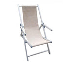 Sdraio Mare Textilene con Braccioli 98x67,5x106 h cm in Textilene Tortora