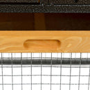 Conigliera da Giardino 122x63x92 cm con Rampa in Legno e Metallo