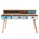 Scrivania Ajax 120x50x79 h cm in Legno Multicolor