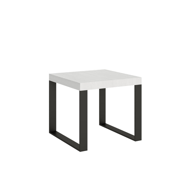online Tavolo Allungabile 90-246x90x77 cm Tecno Bianco Frassino