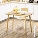Tavolo da Pranzo 98x60x76,5 cm in MDF Effetto Legno di Pino Naturale