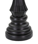 Regina da Scacchi 12x37x12 cm in Poliresina Nero/Oro