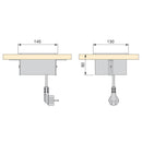 Multipresa Atom 14 per Scrivania Acciaio e Tecnoplastica Emuca