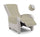 Copripoltrona Trapuntato Doubleface Tortora/Grigio Chiaro