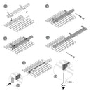 Porta Pantaloni Estraibile per Armadio in Acciaio Emuca Nero