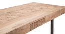 Tavolo da Pranzo Mumbai Allungabile cm 160-240x90x77 cm in Legno e Ferro 