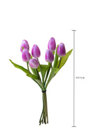 Set 3 Mazzi Artificiali da 7 Tulipani H 37 cm