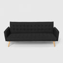 Divano Letto Clic Clac 172x86x80 cm in Tessuto Nero