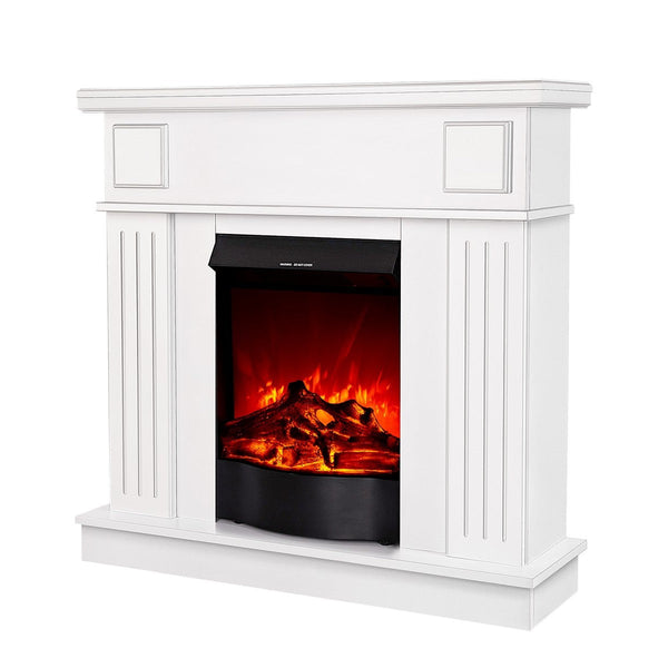 prezzo Camino Elettrico da Pavimento 99,7x103,4x27 cm Effetto Fiamma 1600W Marina & Corsica Bianco