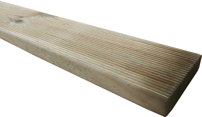 Confezione 5 Pezzi Profilo Zigrinato 2,7x12x240 cm in Legno di Pino Impregnato   