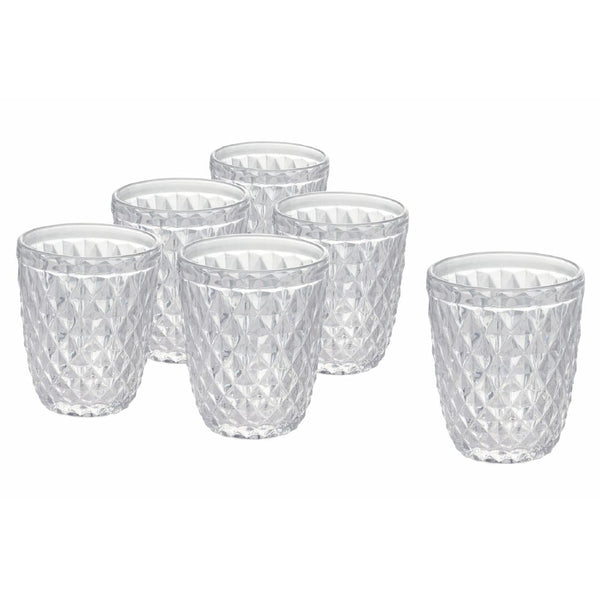 Set 6 Bicchieri Acqua Diamond in Vetro VdE Tivoli 1996 Trasparente acquista
