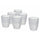 Set 6 Bicchieri Acqua Diamond in Vetro VdE Tivoli 1996 Trasparente