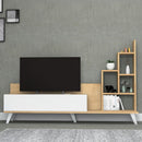 Mobile porta Tv con libreria Bingo rovere 160 cm 