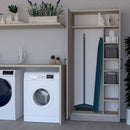 Armadio Portascope 71x38x182 cm con 5 ripiani Gabriella argilla