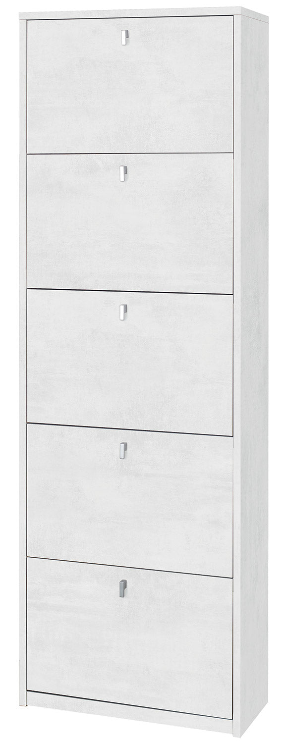 online Scarpiera 5 Ante 63x190x29 cm Ossido Bianco