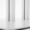 Espositore a Leggio con Piantana 51,4x79 cm in Alluminio con Led Porta Menù Silver