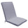 Cuscino Real Medio 90x40x4 in Poliestere Grigio