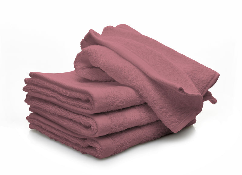 Set Spugna Asciugamani Ospite + Salvietta Corallo